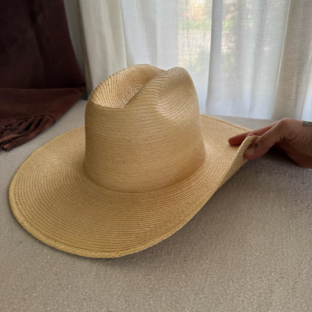 Vintage SunBody palm hat, 7 (56) with sizers